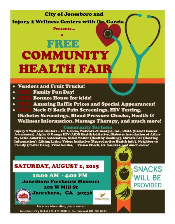 Jonesboro, GA Free Community Health Fair